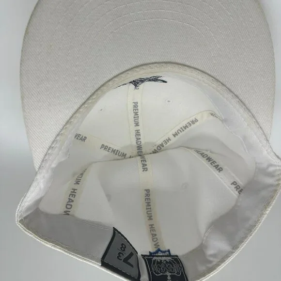 Vintage Dallas Cowboys White Star Fitted Hat 7 3/8 - Picture 3 of 4